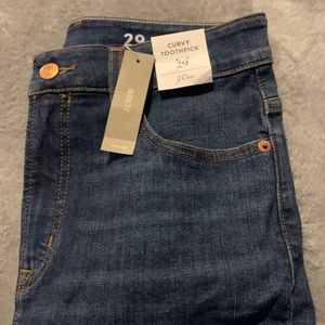 J Crew Curvy Toothpick Jeans NWT
